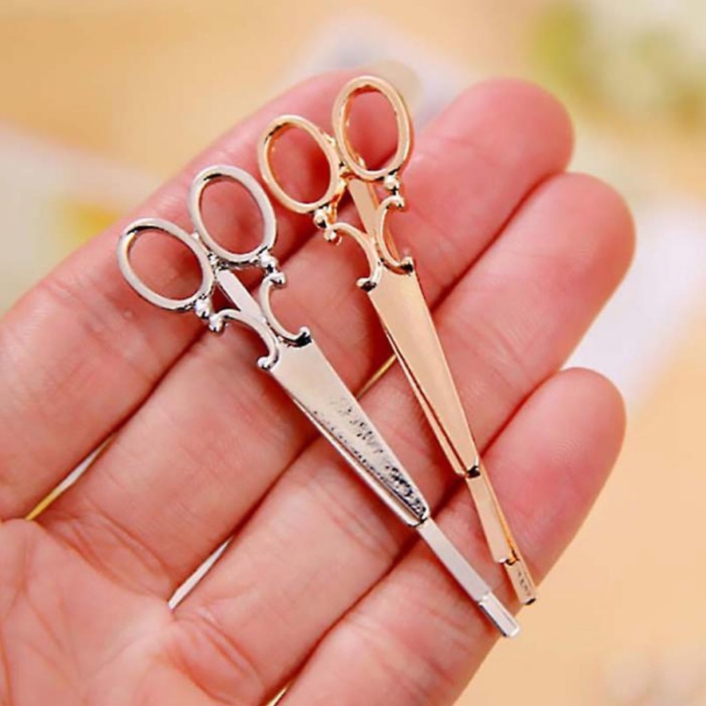 2 Pcs Decorative Scissor Hair Pins - Picture 6 of 13